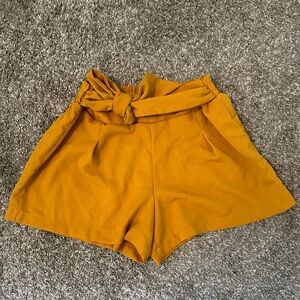 bebop yellow dress shorts size large